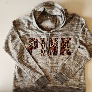 PINK Victoria's Secret Gray Cowl Neck Sweater